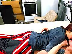 Muscular Guy Fucks Cute Petite Young Girl with Big Cock