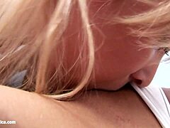 Stunning Blondes Larissa and Dorothee Stimulate Each Other
