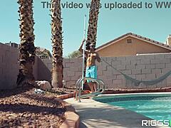 sarah jessie and fit kitty seduce the pool guy with blowjob