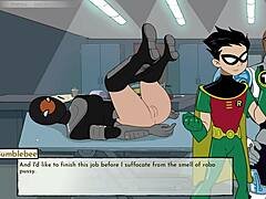 i'm watchin 18titans part 19 with all them hentai teens