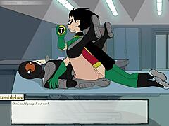 i'm watchin 18titans part 19 with all them hentai teens