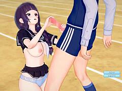 i love watching futaba's big tits get massaged in this 3d erotic anime