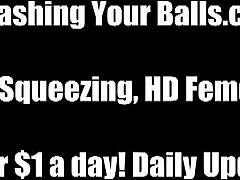 Rip your balls off in femdom bondage