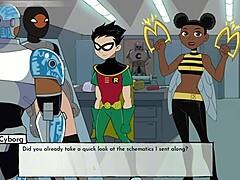 i'm watchin 18titans part 19 with all them hentai teens