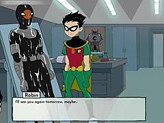 i'm watchin 18titans part 19 with all them hentai teens