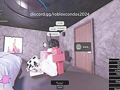 playing roblox and interacting with random girls
