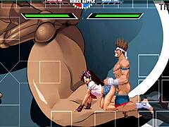 Joe Higashi Fucks Athena Asamiya In Missionary, Doggy, And Creampie Positions