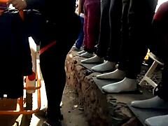 Blonde Brittany Andrews shares family secrets in a dramatic scene with hardcore action and cumshot.