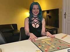 scrabble player khalamit� gets secretly fucked for cheating, hot!