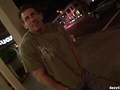 watch this blonde milf get her shaved pussy fucked hard