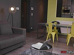 Busty Milf Spitroasted and Pounded in Double Penetration!