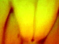 Horny Slut Masturbates Shaved Pussy to Orgasm
