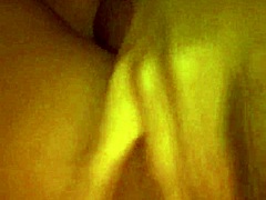 Horny Slut Masturbates Shaved Pussy to Orgasm