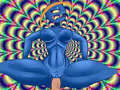 Psychedelic Slut Riding Cowgirl