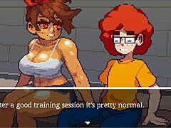 does this muscular girl suck your cock after gym?