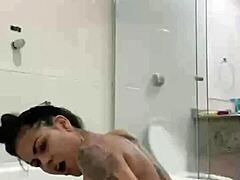 Wow Bia, Hot Morena Safada Masturbates With Bathtub Jet!