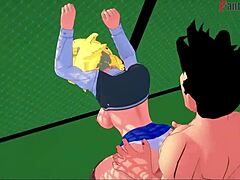 Videl sees Gohan and A18 in Dragon Ball Z Ex 3 part 5