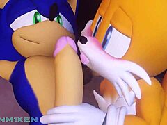 Sonic en vrienden in gay plezier