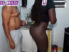 fernanda chocolate arrives from the gym hungry and horny, has hot sex with husband lehxkobra 😘