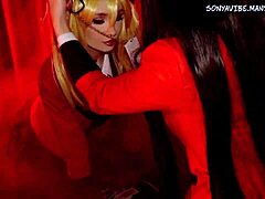 4k คาเกะกุรุอิ มารี่ ดอมิเนต ยูเมโก้ฮอร์นี่ด้วยคอสเพลย์ครีมพายและเลียดิลโด