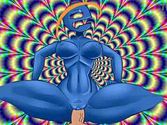 Psychedelic Slut Riding Cowgirl