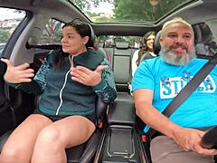 Chris Manauara says, I took everything off in the car with my sister.