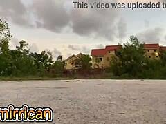 mamirrican wife rides hard after outdoor exercise routine in full homemade video