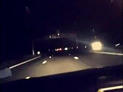 sexy milf flashing nude outdoors in public, what a slut