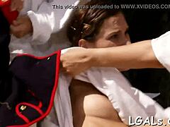 Two teen girls engage in lesbian sex with pussy play