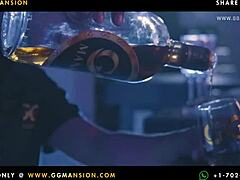 Horny latina girl with big ass in roast chicken position for lesbian fun.