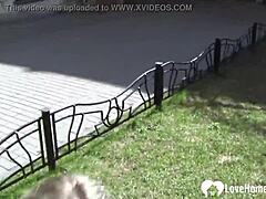 Cutie At Playground Excels In Sucking Skills