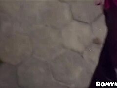 Latina gets fucked outdoors by big cock stranger