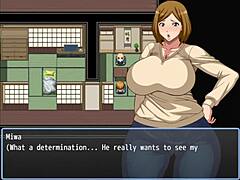 the milf sucks the playboy in the alley for her unfaithful routine in this hentai game part 5