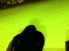 bruna shows legs in spandex marking panties