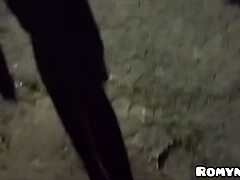 Latina gets fucked outdoors by big cock stranger