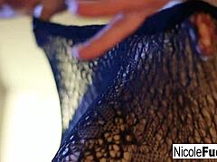 hot nicole teases then masturbates to orgasm