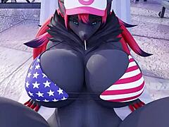 看看dividebyzer0的毛茸茸动画合集，有比基尼场景和3D卡通风格动漫色情氛围