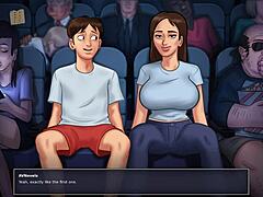 Summertime Saga's Big Tits Amateur Cartoon Action