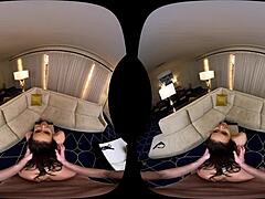 naughty america vr fucking kendra on the couch with big tits