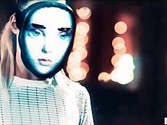 huge tit geek lesbian feels intense passion roleplaying with girlfriend