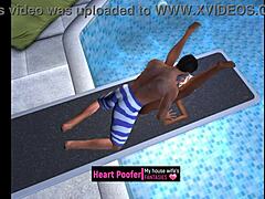 Sex Taken At Public Swimming Pool On Jumping Board