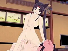 Ushiwakamaru and Scathach and Astolfo intense sex Fate Grand Order hentai