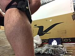 Fat ass gay machine fucking session