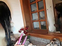 Alice Lemes Prepares For A Scene For Hardbrazil By Binho Ted.