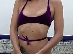 Anal Sex and Deep Throat in POV with Horny Italian Covered in Oil