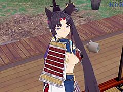 Ushiwakamaru and Scathach and Astolfo intense sex Fate Grand Order hentai