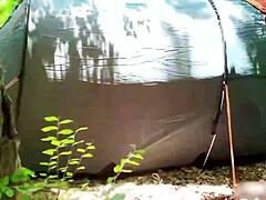 saw a girl masturbating alone in the woods during my camping trip. she was lost in her own world, touching herself slowly under the stars