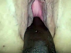 Kolla BBC slår stort arsle på mogen fru i doggystyle creampie-action!