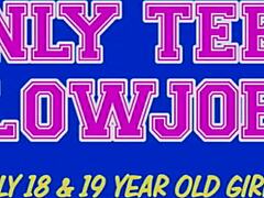 young teen practices oral techniques in a pov tutorial session.