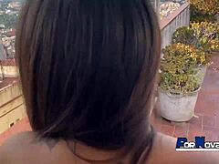 Young Latina Babe In Barcelona With Victor Bloom